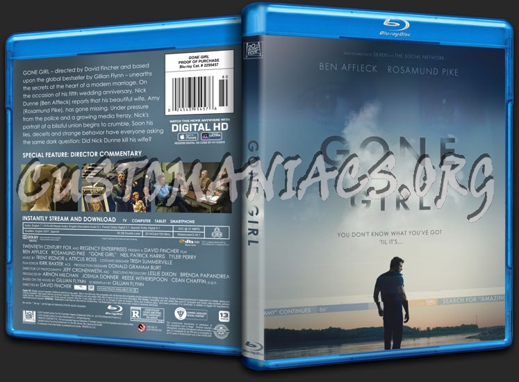Gone Girl blu-ray cover