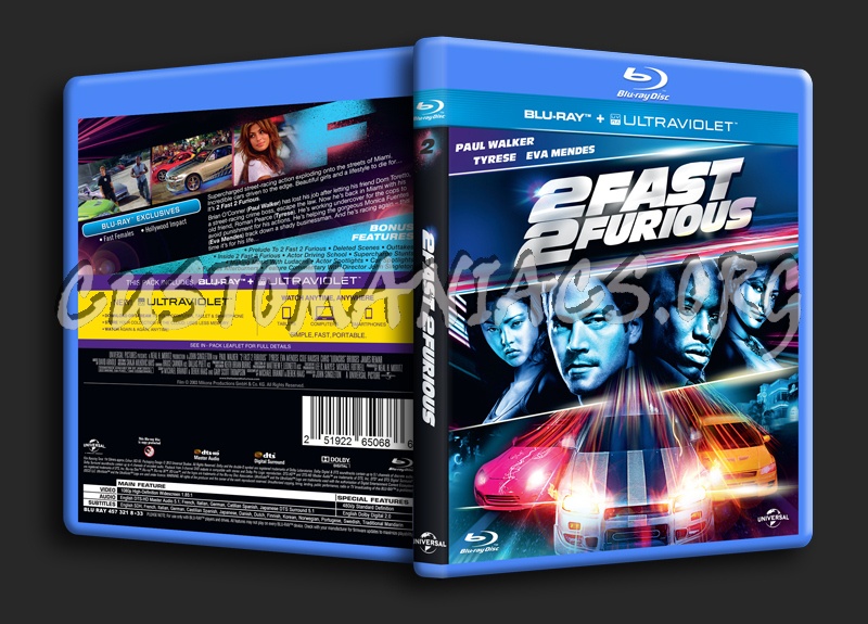 2 Fast 2 Furious blu-ray cover