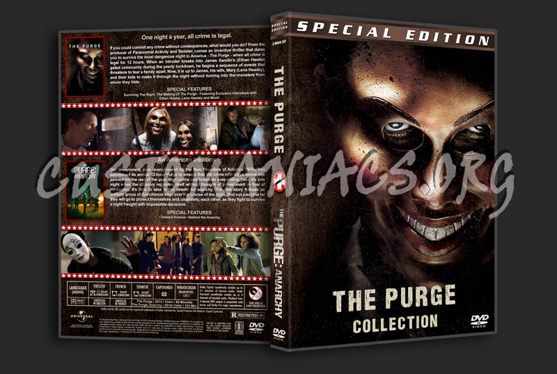 The Purge / The Purge: Anarchy Double Feature dvd cover