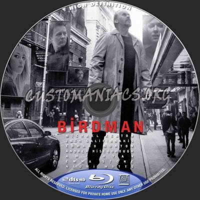 Birdman blu-ray label