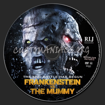 Frankenstein vs. The Mummy dvd label