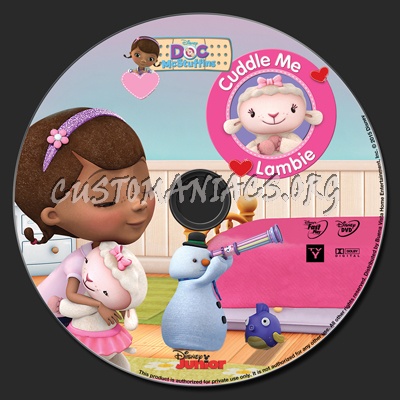 Doc McStuffins Cuddle Me Lambie dvd label