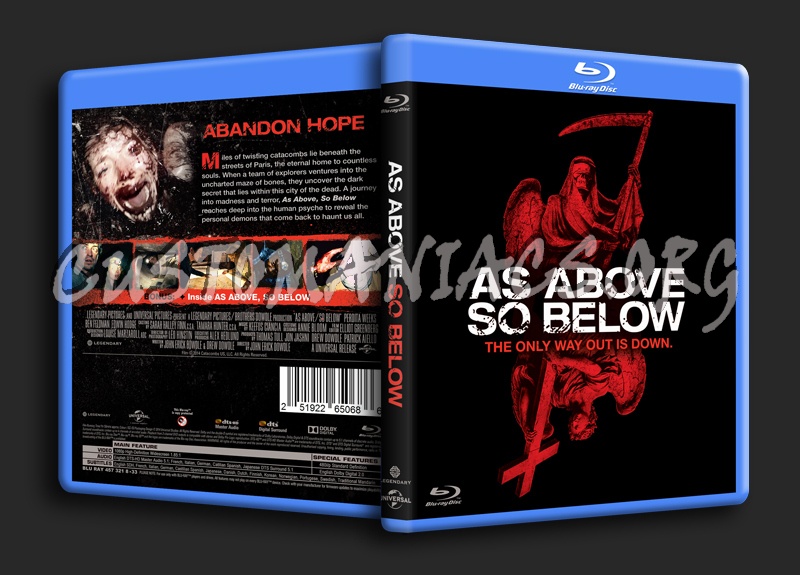 As Above So Below blu-ray cover