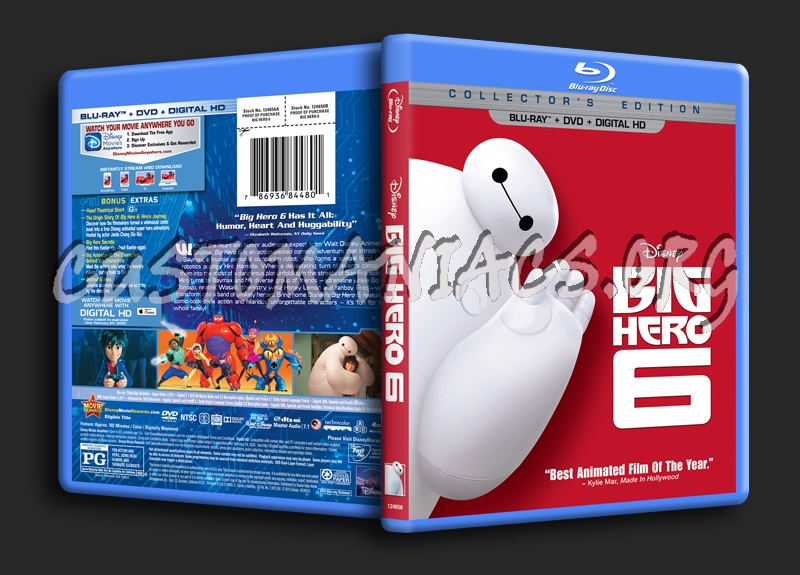 Big Hero 6 blu-ray cover