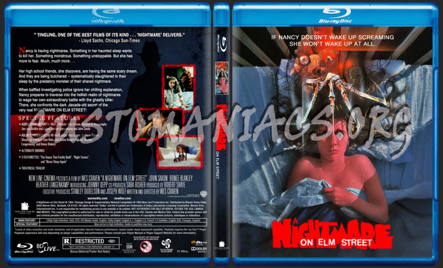 A Nightmare on Elm Street (1984) blu-ray cover