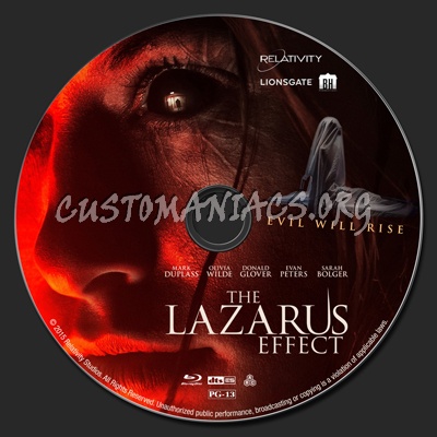 The Lazarus Effect blu-ray label