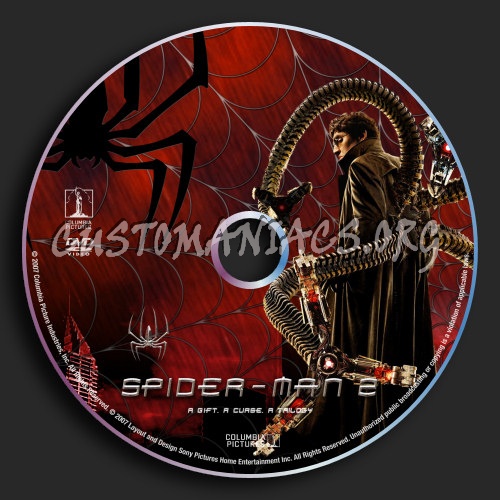 Spider-Man Trilogy dvd label