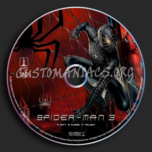 Spider-Man Trilogy dvd label