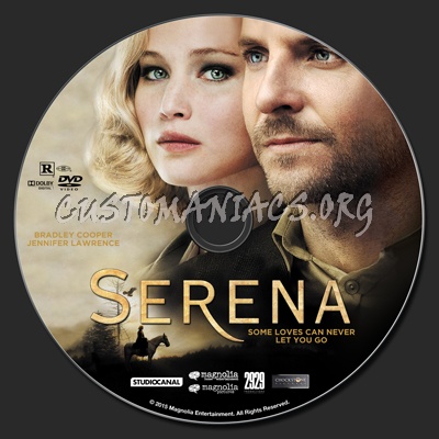 Serena (2014) dvd label