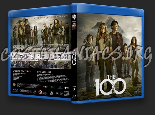 The 100 Season 2 blu-ray cover