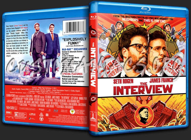 The Interview blu-ray cover