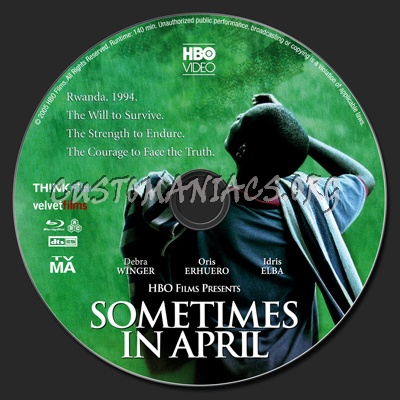 Sometimes in April blu-ray label