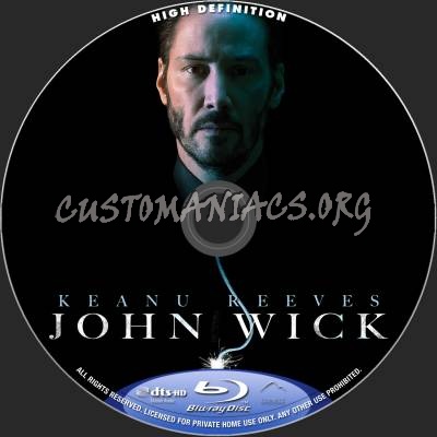 John Wick blu-ray label