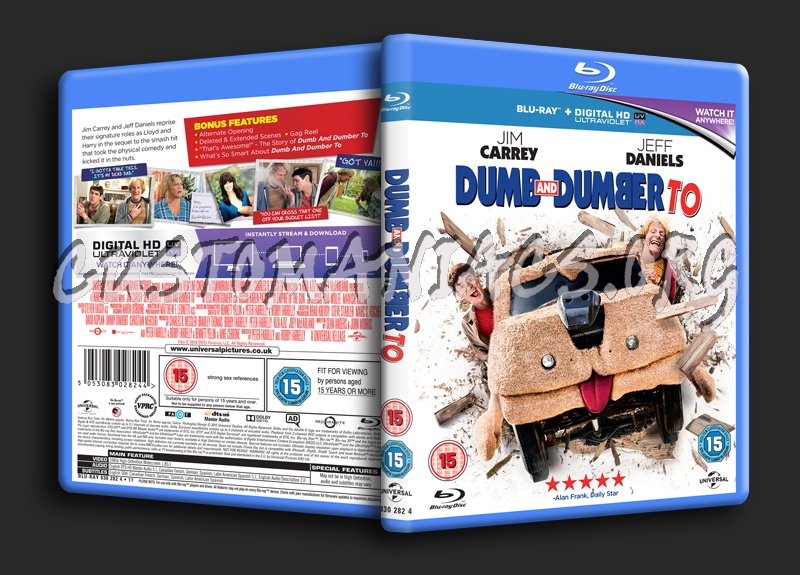 Dumb and Dumber To blu-ray cover - DVD Covers & Labels by Customaniacs ...