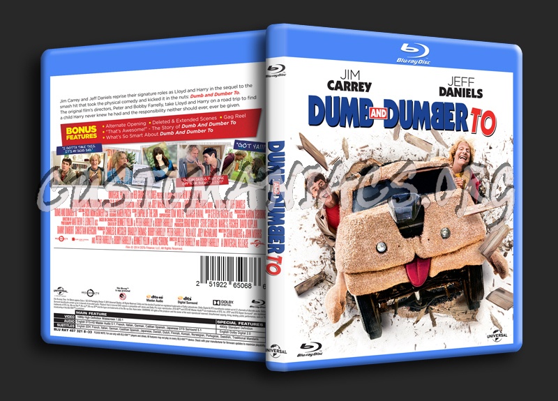 Dumb and Dumber To blu-ray cover