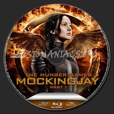 The Hunger Games: Mockingjay - Part 1 blu-ray label