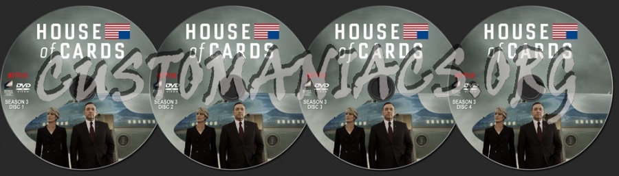 House of Cards Season 3 dvd label