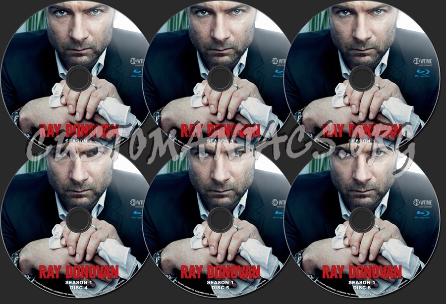 Ray Donovan Season 1 blu-ray label