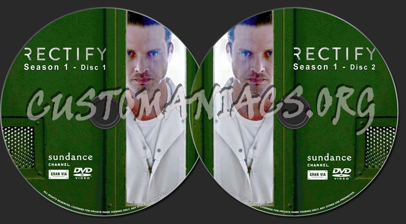 Rectify Season 1 dvd label
