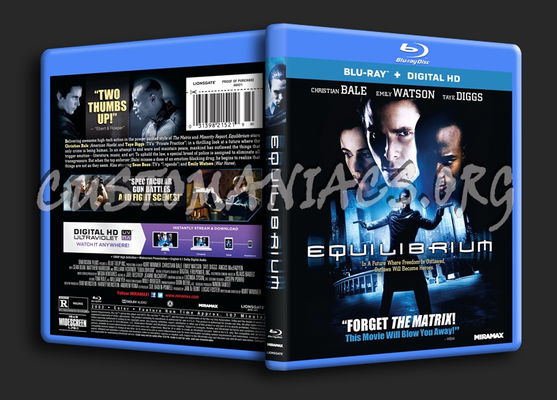 Equilibrium blu-ray cover