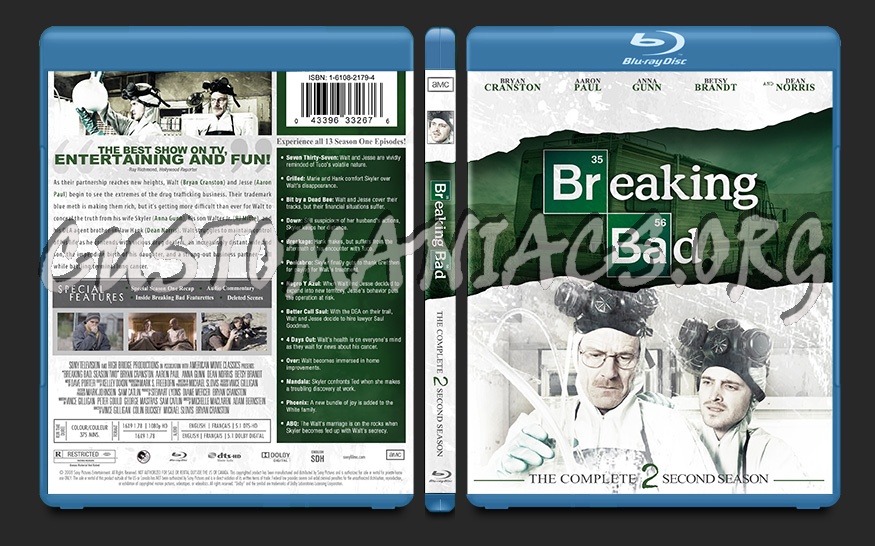 Breaking Bad Season 2 blu-ray cover