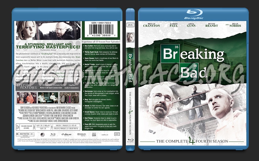 Breaking Bad Season 4 blu-ray cover
