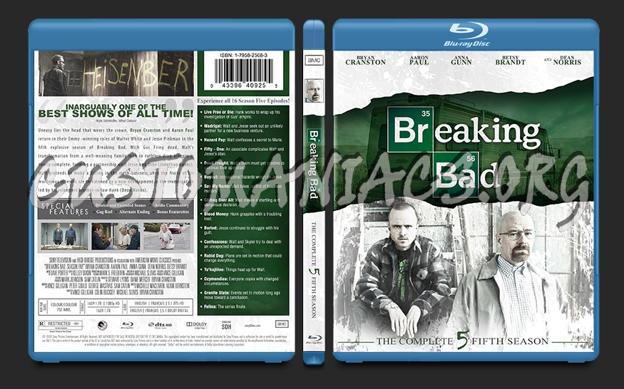 Breaking Bad Season 5 blu-ray cover