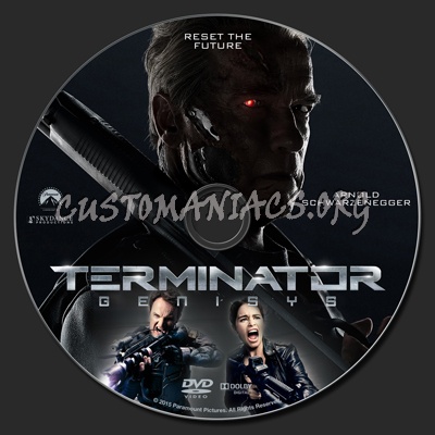 Terminator Genisys dvd label