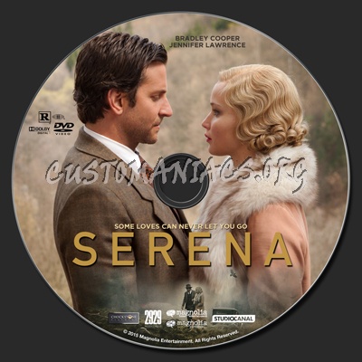 Serena (2014) dvd label