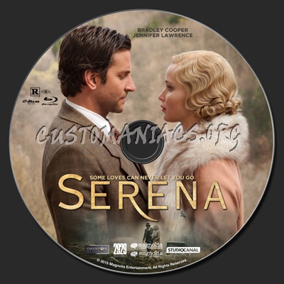 Serena (2014) blu-ray label