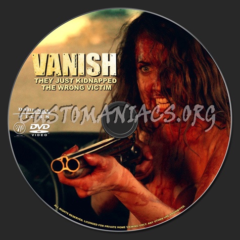 Vanish dvd label