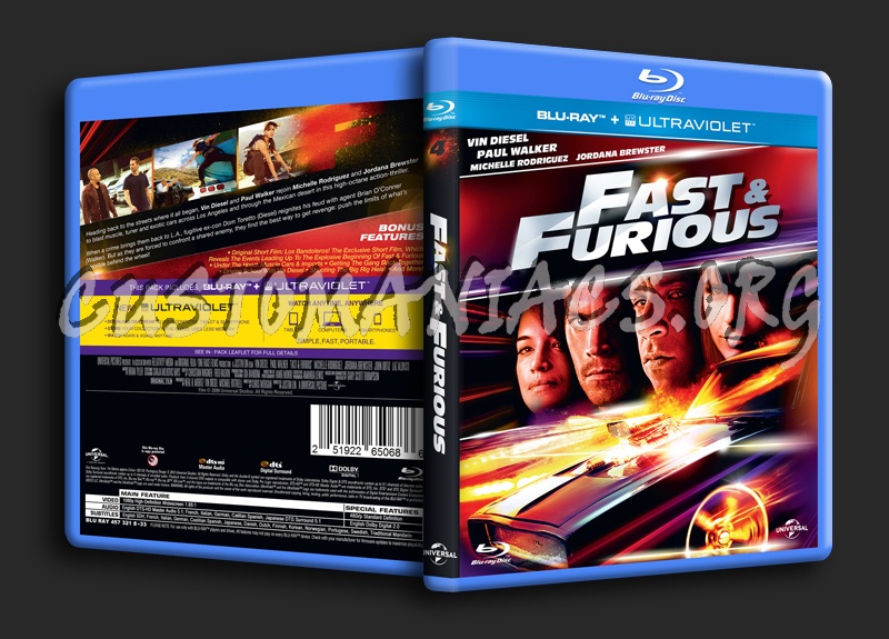 Fast & Furious 4 blu-ray cover