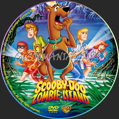 Scooby-Doo On Zombie Island dvd label