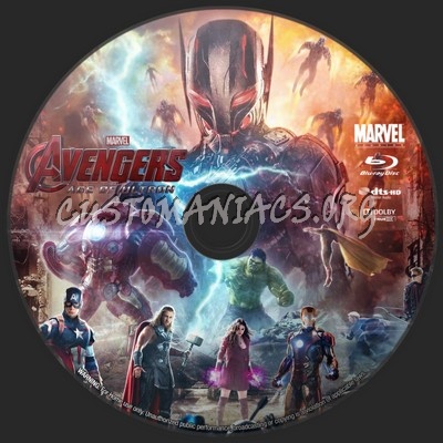 Avengers: Age of Ultron blu-ray label