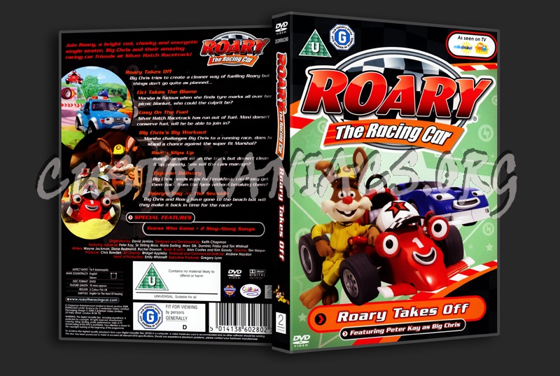 Roary The Racing Car Roary Takes Off dvd cover