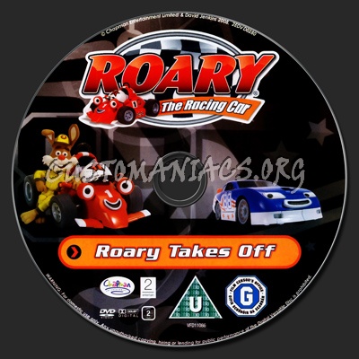 Roary The Racing Car Roary Takes Off dvd label