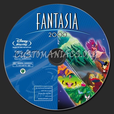 Fantasia 2000 blu-ray label