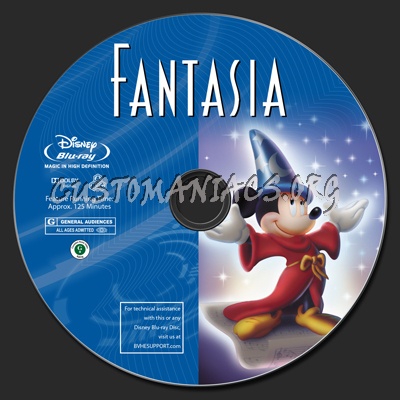 Fantasia blu-ray label