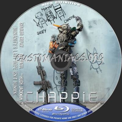 Chappie blu-ray label