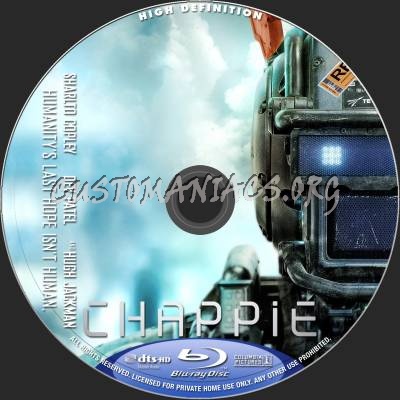 Chappie blu-ray label