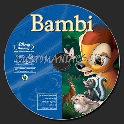 Bambi blu-ray label