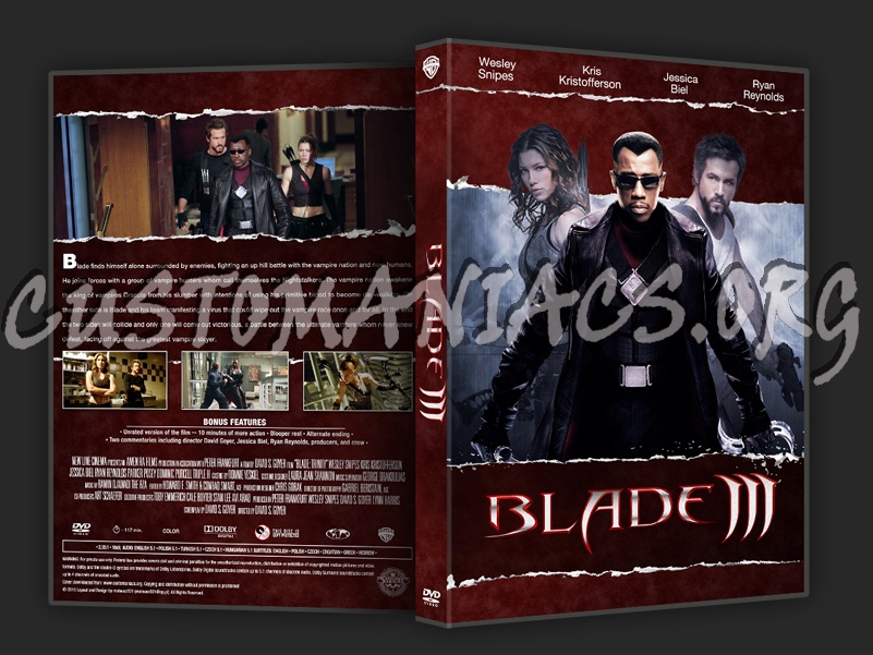 Blade: Trinity dvd cover