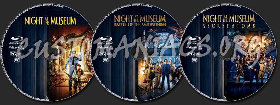 Night at the Museum Collection blu-ray label