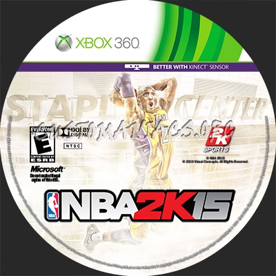 NBA 2k15 dvd label