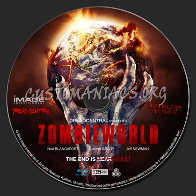 Zombieworld blu-ray label