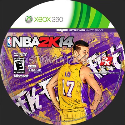 NBA 2k14 dvd label