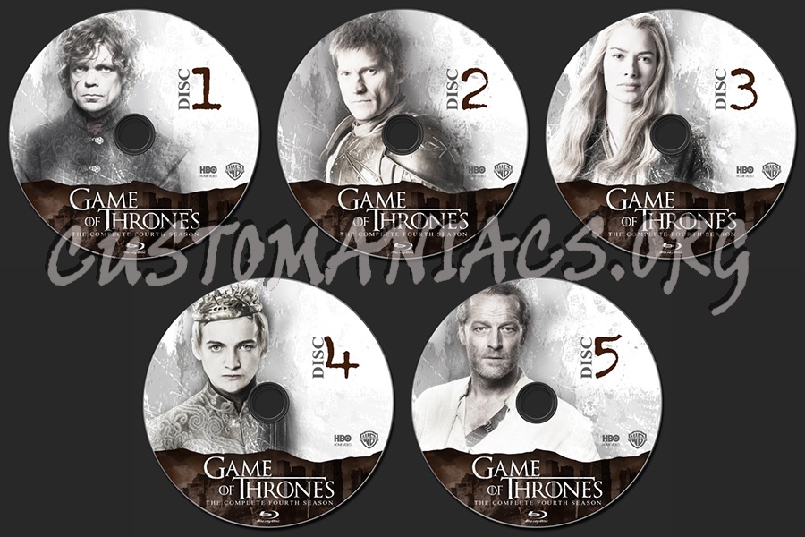 Game of Thrones Season 4 blu-ray label