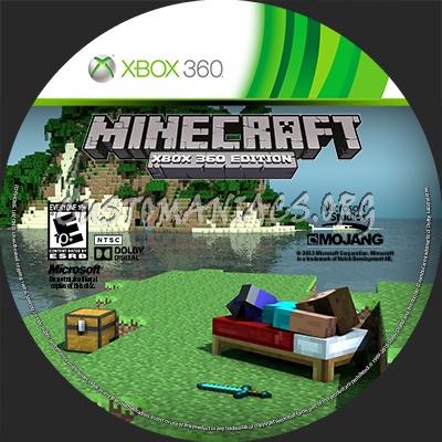 Minecraft dvd label