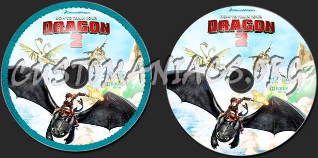 How To Train Your Dragon 2 blu-ray label