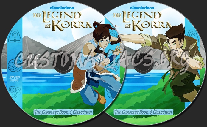 The Legend of Korra Season 3 dvd label